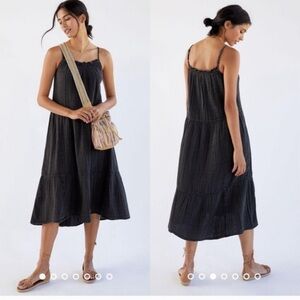 Anthropologie | Daily Practice gauzy tiered dress size XS petite